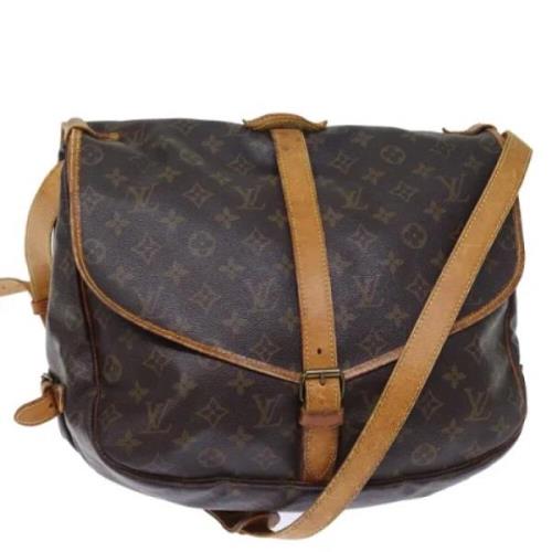 Louis Vuitton Vintage Pre-owned Canvas louis-vuitton-vskor Brown, Dam