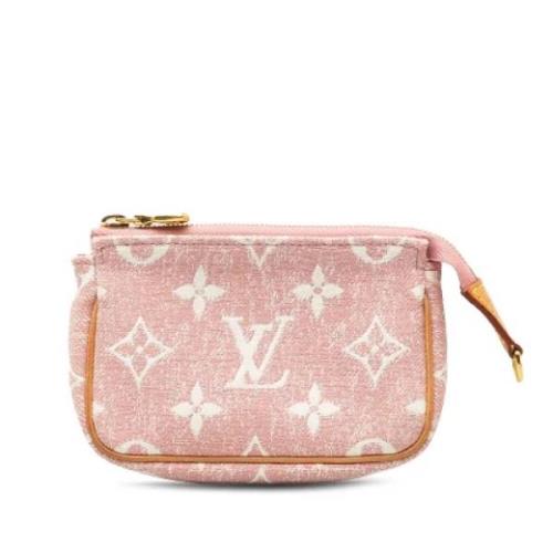 Louis Vuitton Vintage Pre-owned Denim louis-vuitton-vskor Pink, Dam