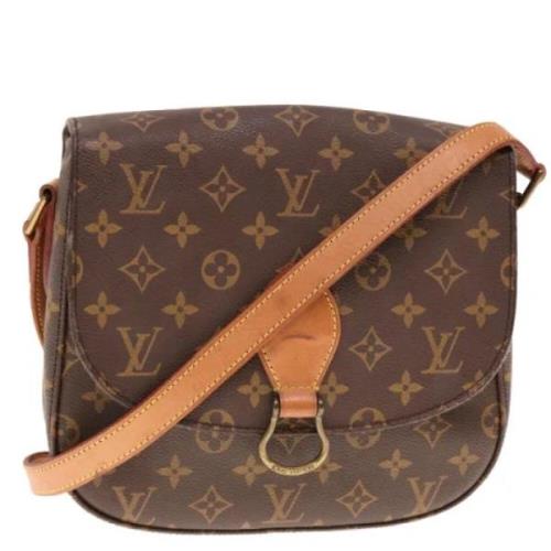 Louis Vuitton Vintage Pre-owned Canvas axelremsvskor Brown, Dam