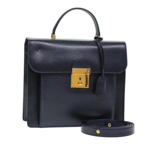 Gucci Vintage Pre-owned Laeder handvskor Blue, Dam