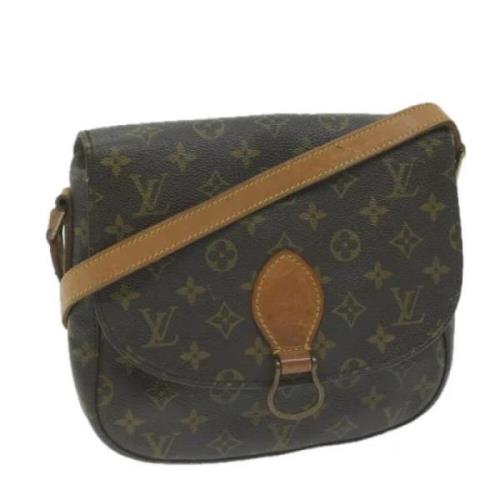 Louis Vuitton Vintage Pre-owned Canvas axelremsvskor Brown, Dam