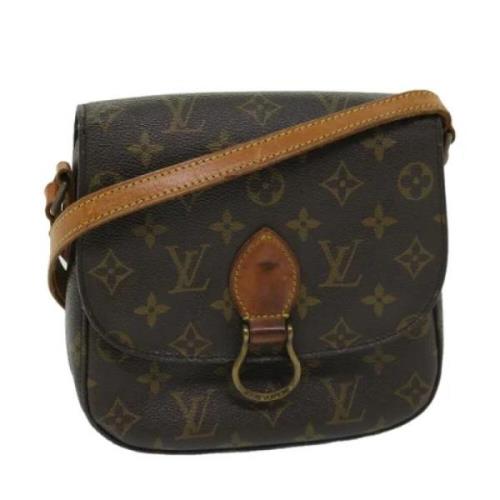 Louis Vuitton Vintage Pre-owned Canvas axelremsvskor Brown, Dam