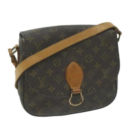 Louis Vuitton Vintage Pre-owned Canvas axelremsvskor Brown, Dam