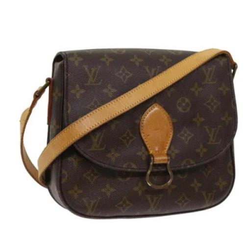 Louis Vuitton Vintage Pre-owned Canvas axelremsvskor Brown, Dam