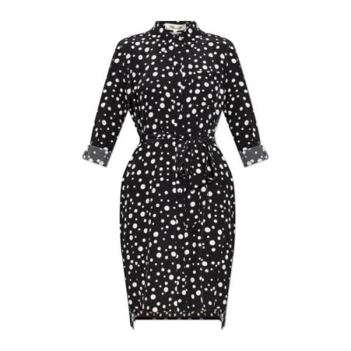 Diane Von Furstenberg Klänning med Polka Dot Mönster Black, Dam