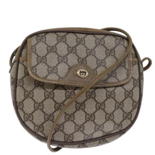 Gucci Vintage Pre-owned Canvas gucci-vskor Beige, Dam