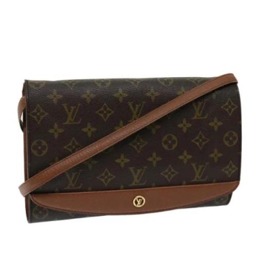 Louis Vuitton Vintage Pre-owned Canvas axelremsvskor Brown, Dam