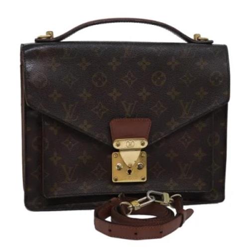 Louis Vuitton Vintage Pre-owned Canvas handvskor Brown, Dam