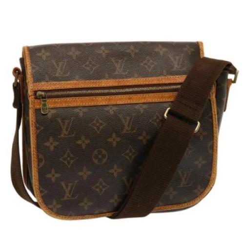 Louis Vuitton Vintage Pre-owned Canvas axelremsvskor Brown, Dam