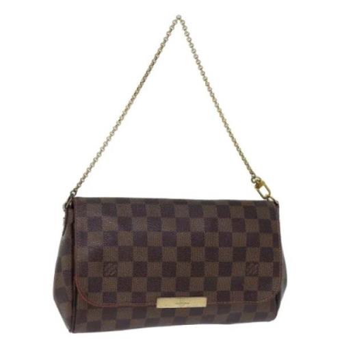 Louis Vuitton Vintage Pre-owned Canvas axelremsvskor Brown, Dam