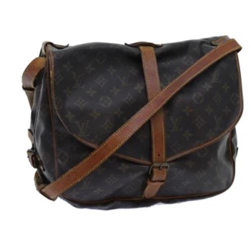 Louis Vuitton Vintage Pre-owned Canvas louis-vuitton-vskor Brown, Dam