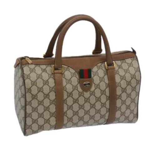 Gucci Vintage Pre-owned Laeder resvskor Beige, Dam