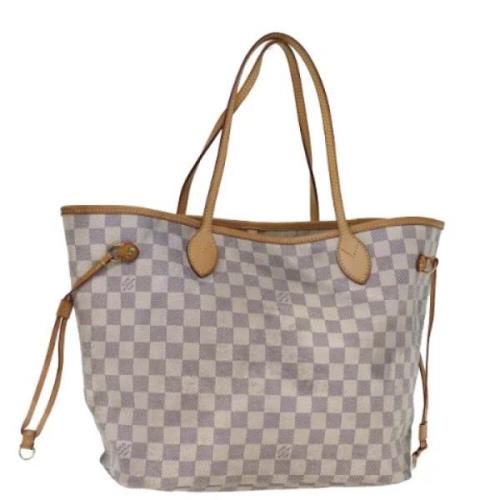 Louis Vuitton Vintage Pre-owned Canvas axelremsvskor White, Dam