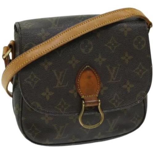 Louis Vuitton Vintage Pre-owned Canvas axelremsvskor Brown, Dam