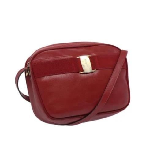 Salvatore Ferragamo Pre-owned Pre-owned Laeder axelremsvskor Red, Dam