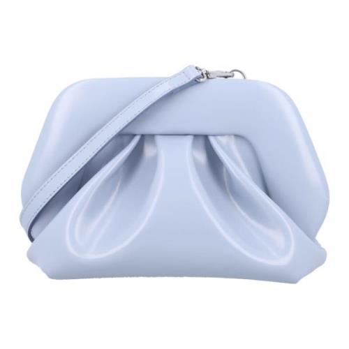 THEMOIRè Elegant Dusty Blue Vegan Fabric Clutch Blue, Dam