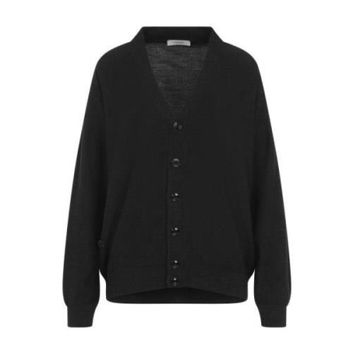 Lemaire Avslappnad Twisted Cardigan Black, Dam