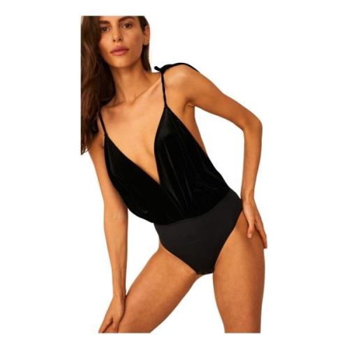 Undress Code Svart Cutout Bodysuit Black, Dam