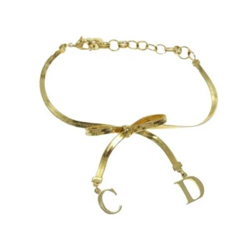 Dior Vintage Pre-owned Metall armband Yellow, Dam