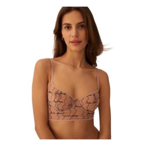 Undress Code Ciao Amore Pink Mesh Bra Pink, Dam