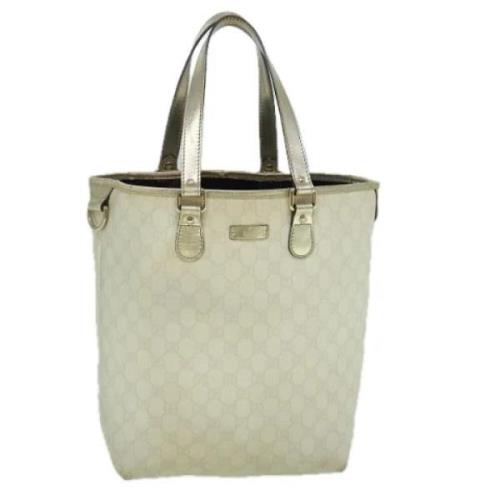 Gucci Vintage Pre-owned Laeder totevskor White, Dam