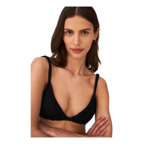 Undress Code Svart Slips Hals Bikini Topp Black, Dam