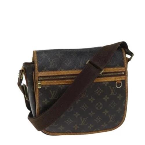 Louis Vuitton Vintage Pre-owned Canvas axelremsvskor Brown, Dam