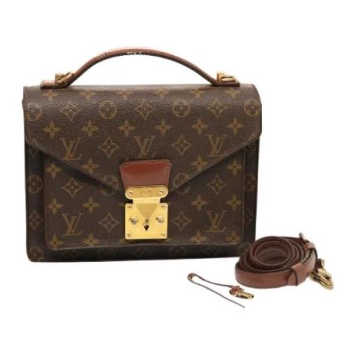 Louis Vuitton Vintage Pre-owned Canvas handvskor Brown, Dam