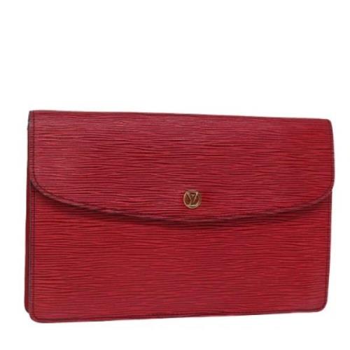 Louis Vuitton Vintage Pre-owned Laeder kuvertvskor Red, Dam