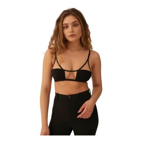 Undress Code Geometrisk Illusion Top i Svart Black, Dam