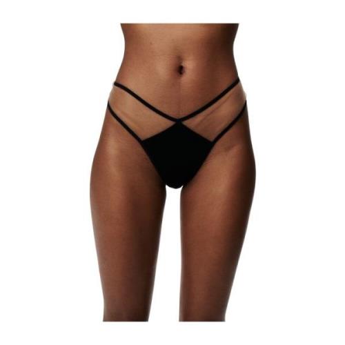 Undress Code Mesh V-Cut Thong Black, Dam