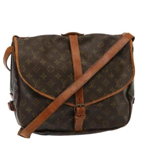 Louis Vuitton Vintage Pre-owned Canvas louis-vuitton-vskor Brown, Dam