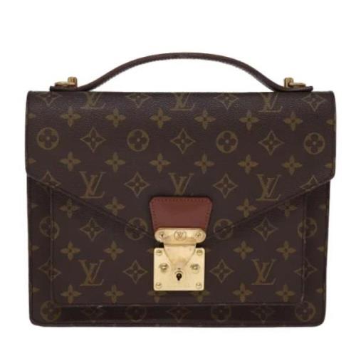 Louis Vuitton Vintage Pre-owned Canvas handvskor Brown, Dam