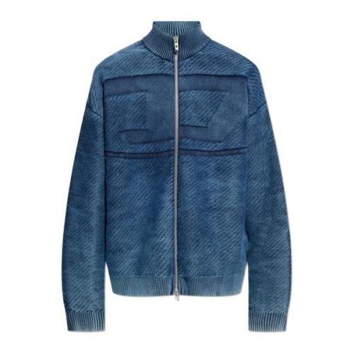 Diesel Cardigan K-Klevery-Zip Blue, Herr