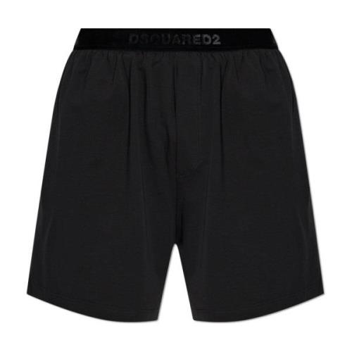 Dsquared2 Bomullskalsonger Shorts Black, Herr