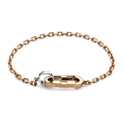 Gucci Länk till kärlekskedja armband i rosa guld och vitt guld Pink, D...