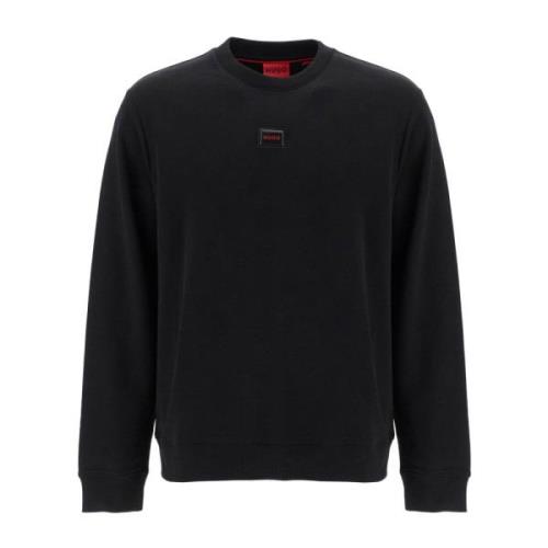 Hugo Boss Logo Crewneck Sweatshirt Black, Herr