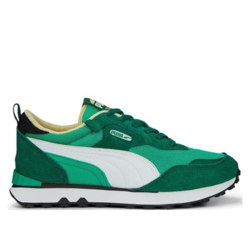 Puma Retro Rewind Gräsgröna Sneakers Multicolor, Herr