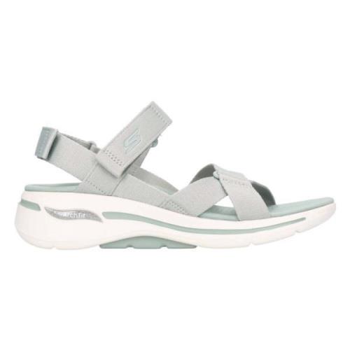 Skechers Go Walk Arch Fit Attra Sandaler Green, Dam