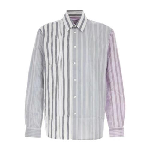 JW Anderson Broderad Poplin Skjorta Gray, Herr