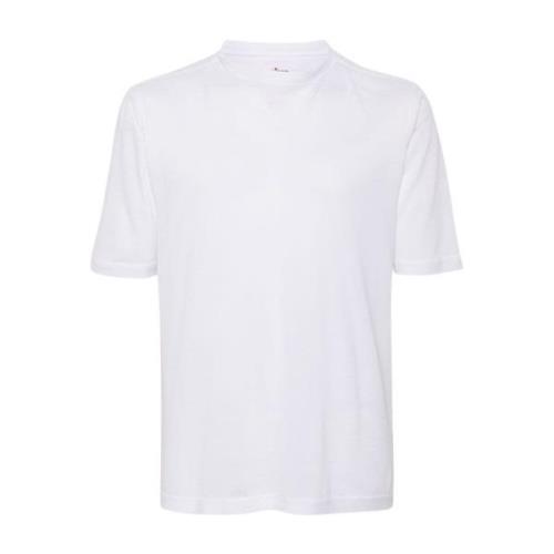 Kiton Vit Mauro Stilfull Skjorta White, Herr