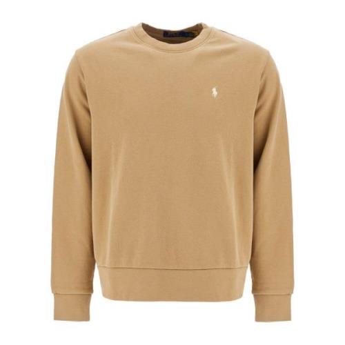 Polo Ralph Lauren Ikoniskt Logo Crewneck Sweatshirt Beige, Herr