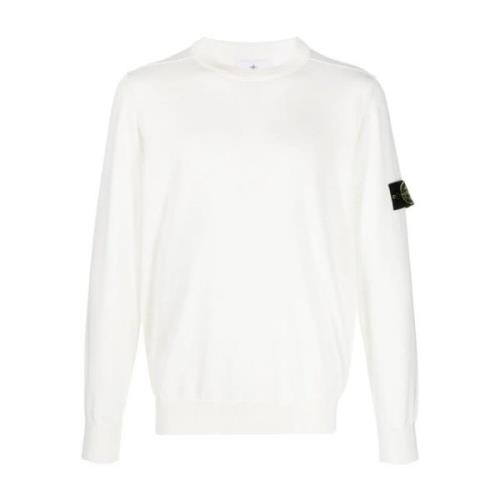 Stone Island Stilfull Stickad Kollektion White, Herr