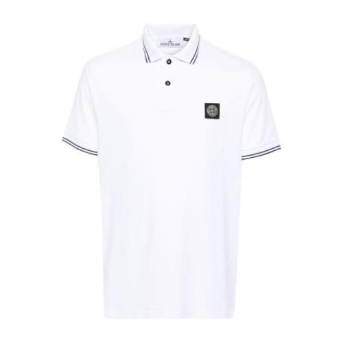 Stone Island Klassisk Polo A1001 White, Herr