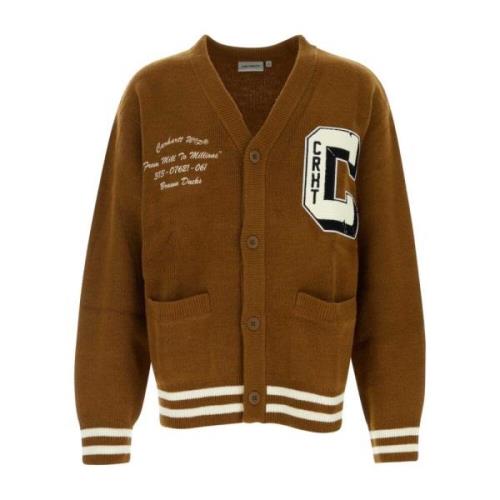 Carhartt Wip Bruna Änder Kofta Brown, Herr