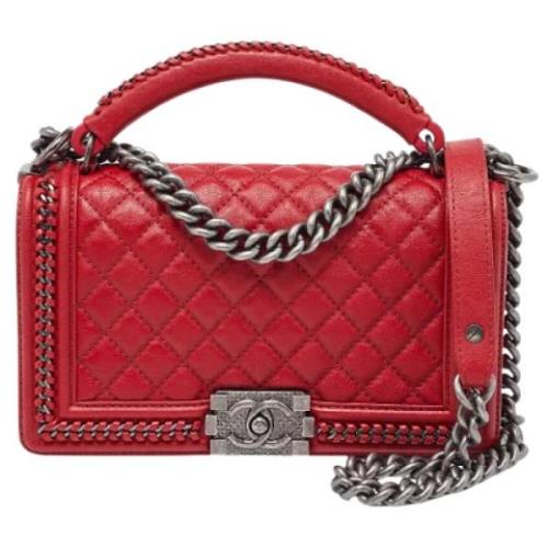 Chanel Vintage Pre-owned Laeder chanel-vskor Red, Dam