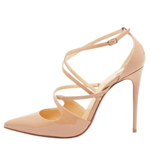 Christian Louboutin Pre-owned Pre-owned Laeder klackskor Beige, Dam