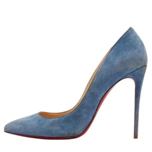 Christian Louboutin Pre-owned Pre-owned Mocka klackskor Blue, Dam