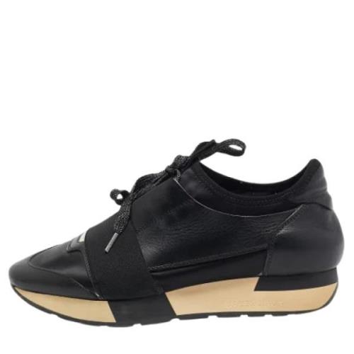 Balenciaga Vintage Pre-owned Tyg sneakers Black, Dam