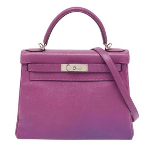 Hermès Vintage Pre-owned Laeder handvskor Purple, Dam